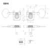 Tarraxas Gotoh GB10-L4 - Baixo 4 cordas - (Gold) - Bulk - Imagem 4