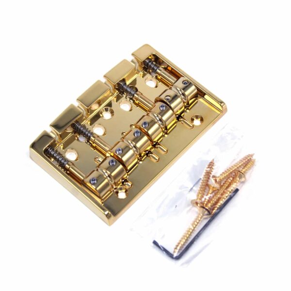 Ponte Gotoh 404SJ-4 (Pitch 19mm) - Baixo 4 cordas - Gold (Dourado)