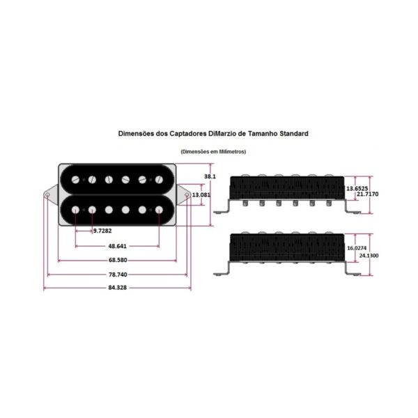 Captador DiMarzio - Illuminator Neck (Cover Black) - DP256KK - Imagem 2
