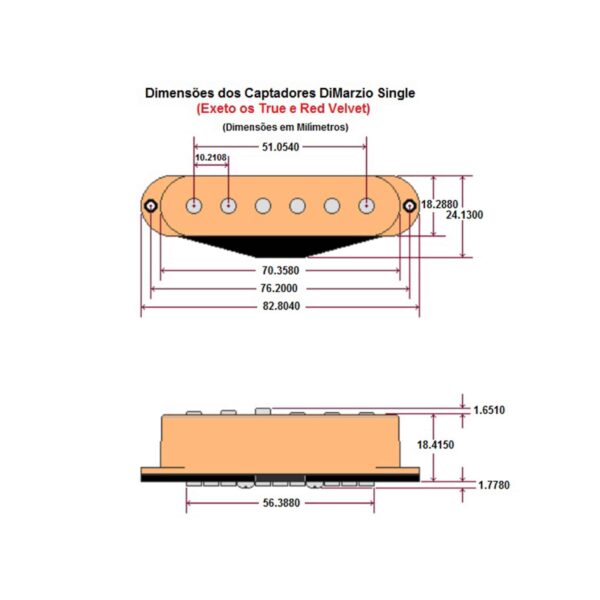 Captador DiMarzio - Injector Neck (Black) - DP422BK - Imagem 3