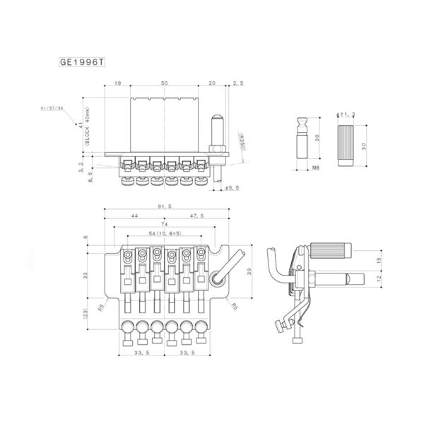 Ponte Gotoh Flutuante Ge1996t &FGR-1 (Block 33) - (Black) - Imagem 6