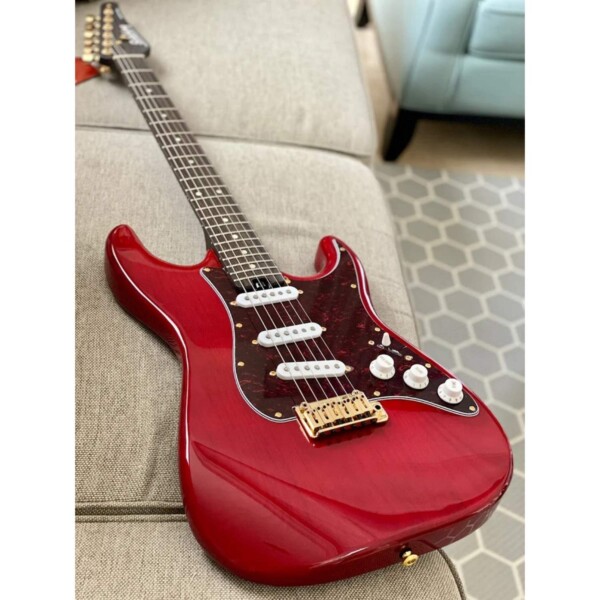 Guitarra Soloking MS-1 Classic SSS ASH - Rosewood - Nafiri Special Run - (Crimson Red)